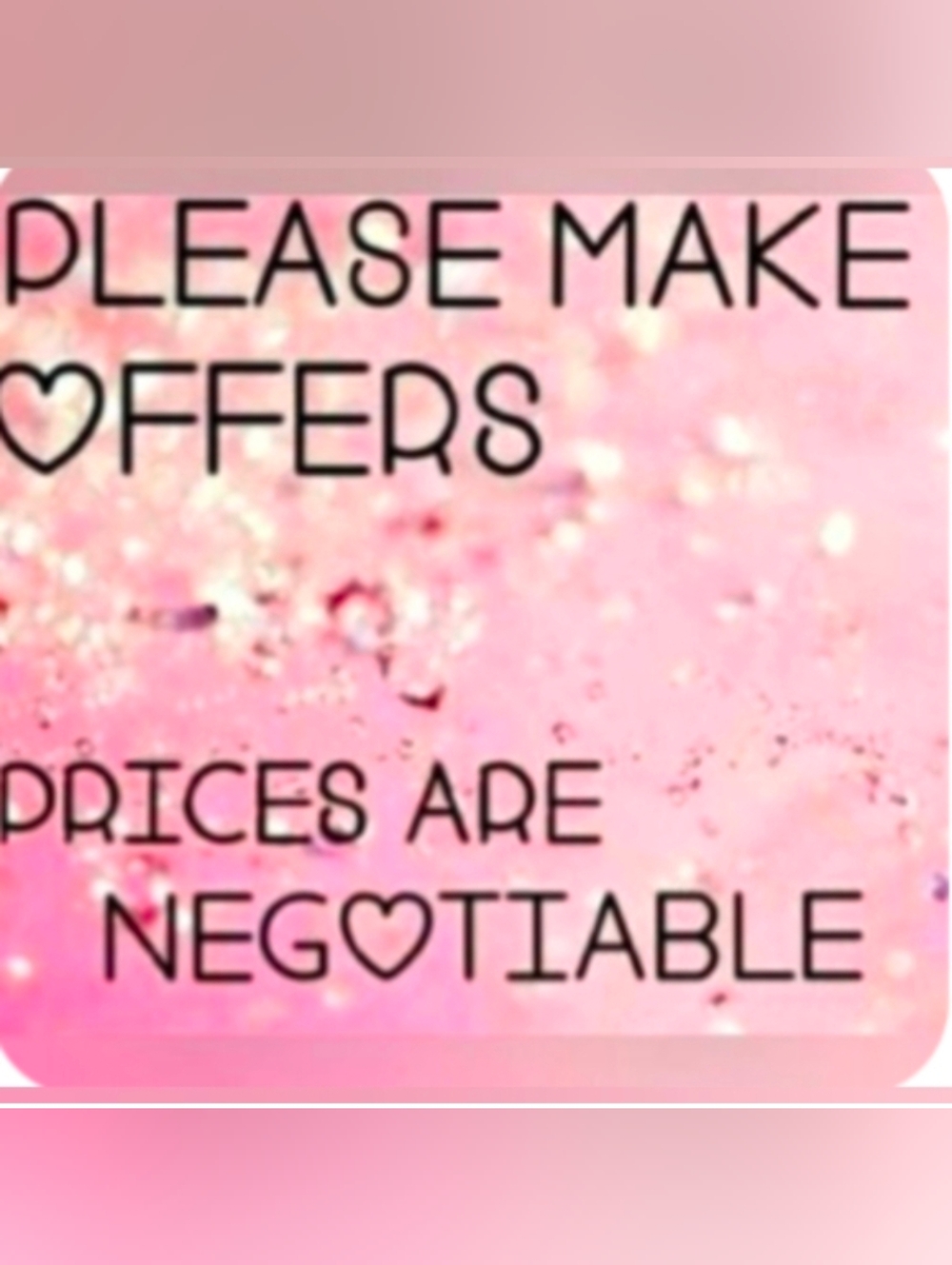 ✨Feel free to make an offer✨